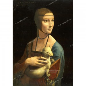 Puzzle "Dama con ermellino, Da Vinci" (1000) - 61295