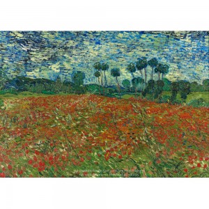Puzzle "Campo di papaveri, Van Gogh" 1000 - 61383