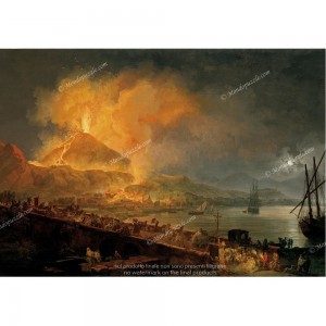 Puzzle "Eruzione del Vesuvio, Volaire" 1000 - 61452