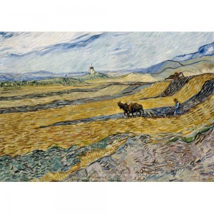 Puzzle "Campo con aratore, Van Gogh" 1000 - 61455