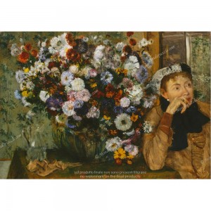 Puzzle "Donna seduta con fiori, Degas" 1000 - 61490