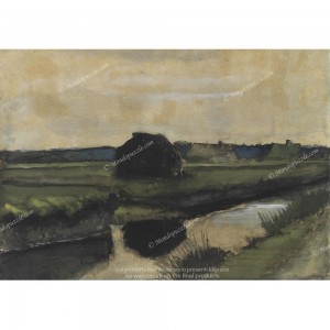 Puzzle "Farmhouses, Van Gogh" (1000) - 61591