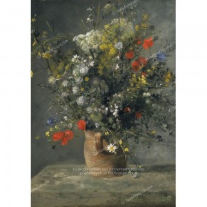 Puzzle "Flowers in a Vase, Renoir" (1000) - 61673
