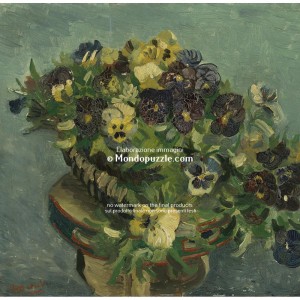 Puzzle "Basket of Pansies, Van Gogh" (1500 S) - 71016
