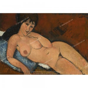 Puzzle "Nude on a Blue...