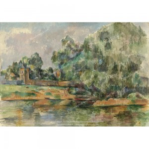 Puzzle "Riverbank, Cezanne"...
