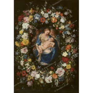 Puzzle "Garland with the Virgin" (1000) - 61747