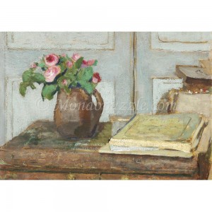 Puzzle "Paint Box and Moss Roses, Vuillard" (1000) - 61811