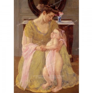 Puzzle "Mother and Child with a Rose" (1000) - 61897
