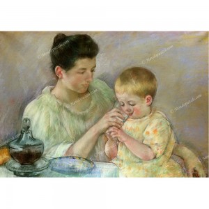 Puzzle "Mother Feeding...