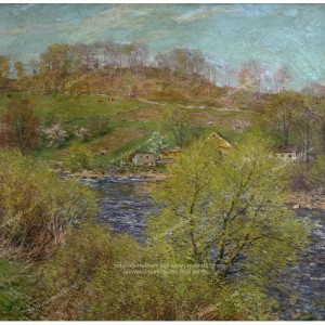 Puzzle "Blossoming Willows,...