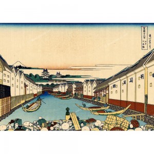 Puzzle "Nihonbashi bridge, Hokusai" (1000) - 64049