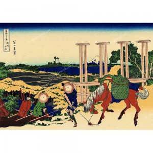 Puzzle "Musashi Province, Hokusai" (1000) - 64059
