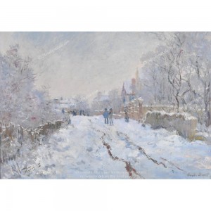 Puzzle "Snow Scene, Monet" (1000) - 40016