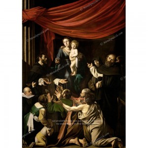 Puzzle "Madonna of the Rosary, Caravaggio" (1000) - 40086