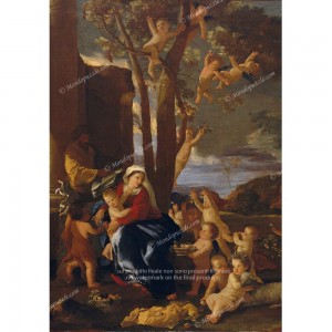 Puzzle "The Rest on the Flight into Egypt, Poussin" (1000) - 40