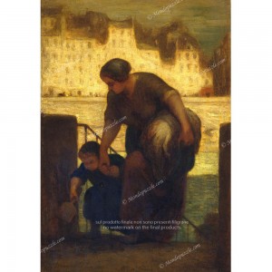 Puzzle "The Laundress, Daumier" (1000) - 40201