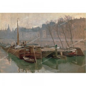 Puzzle "Boats on the Seine" (1000) - 40231