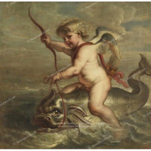 Puzzle "Cupid on a dolphin"...