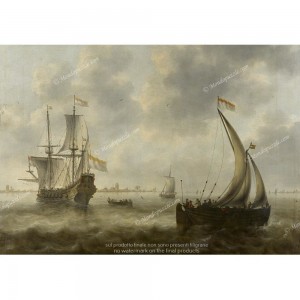 Puzzle "View of Ships on a River" (1000) - 40396