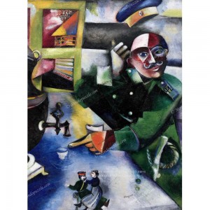 Puzzle "The Soldier Drinks, Chagall" (2000) - 81160