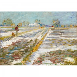 Puzzle "Landscape with Snow, Van Gogh" (1000) - 40601