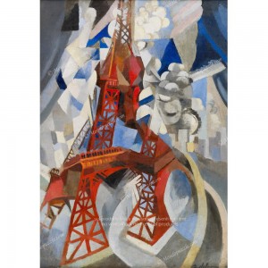 Puzzle "Red Eiffel Tower, Delaunay" (1000) - 40606