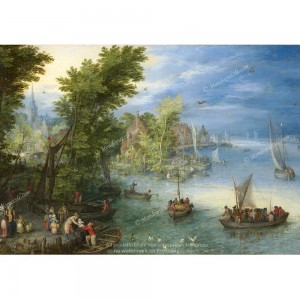 Puzzle "River Landscape, Brueghel" (1000) - 40666