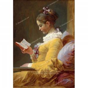 Puzzle "Young Girl Reading"...