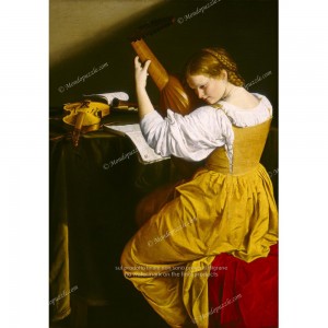 Puzzle "The Lute Player, Gentileschi" (1000) - 40680