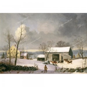Puzzle "Winter in the Country, Durrie" (1000) - 40748