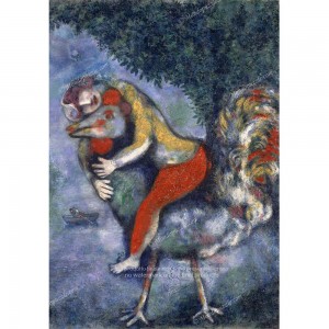 Puzzle "The Cock, Chagall"...