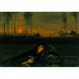 Puzzle "Evening Landscape, Van Gogh" (1000) - 40827