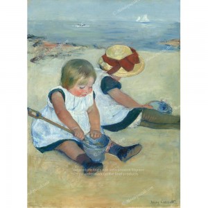 Puzzle "Playing on the Beach" (2000) - 81182
