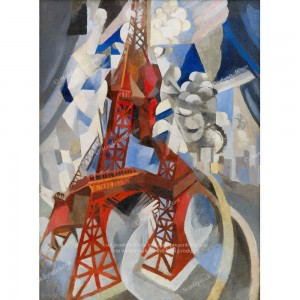 Puzzle "Red Eiffel Tower, Delaunay" (2000) - 81197