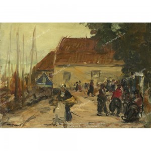 Puzzle "Volendam Street Scene" (1000) - 41000