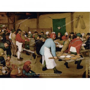 Puzzle "The Peasant Wedding, Bruegel" (2000) - 81252