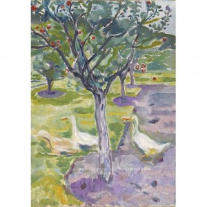 Puzzle "Geese in an Orchard, Munch" (1000) - 41176