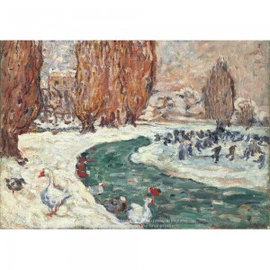 Puzzle "Skaters in Winter"...