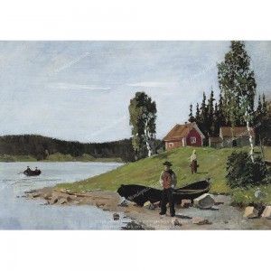Puzzle "Bay with Boat, Munch" (1000) - 41219
