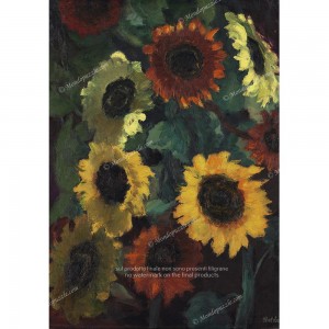 Puzzle "Glowing Sunflowers"...