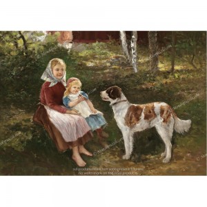 Puzzle "Bambini con cane" (1000) - 41375