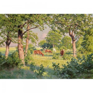 Puzzle "Paesaggio con mucche" (1000) - 41381