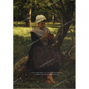 Puzzle "A Peasant Girl" (1000) - 41501