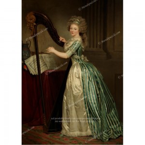 Puzzle "Portrait with Harp" (1000) - 41640