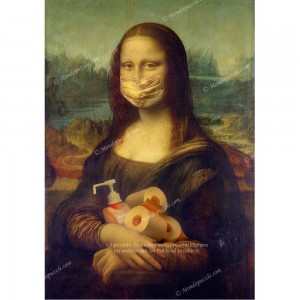 Puzzle "Mona Lisa Anti-Covid" (1000) - 41647