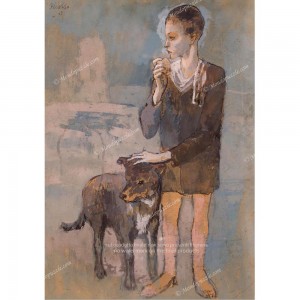 Puzzle "Boy with a Dog"...