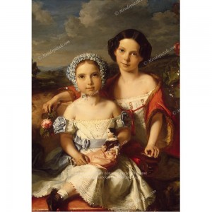Puzzle "Portrait of Two Children" (1000) - 41743