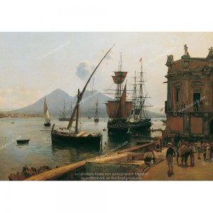 Puzzle "Porto di Napoli con il Vesuvio" (1000) - 41755