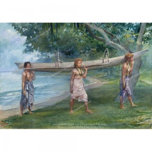 Puzzle "Girls Carrying a Canoe" (1000) - 41796